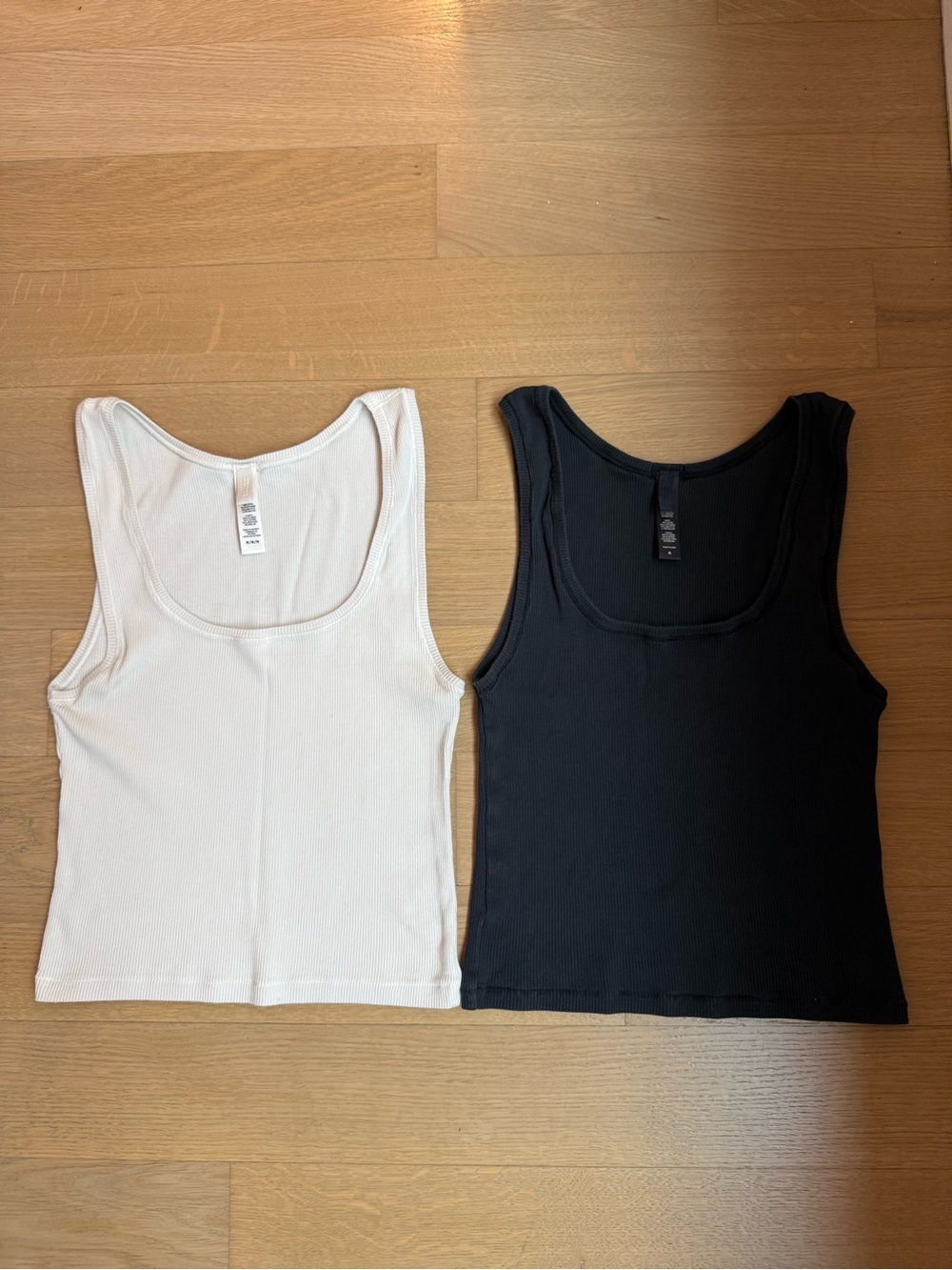 Skims set of two cotton rip tank